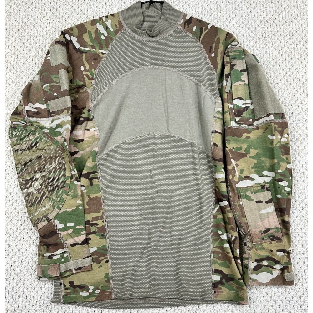 Massif Shirt Mens Small Multicam Camo Army Combat FR ACS Flame Resistant EUC